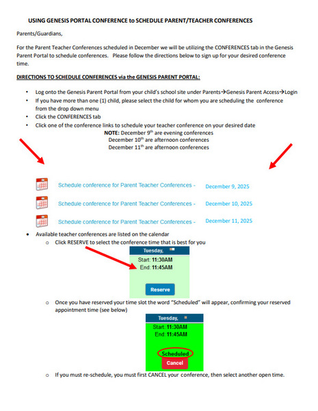 Sign up for Conferences